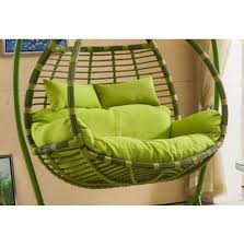 Stretch out in the summer sun or relax in front of a gorgeous sunset on a warm evening with the help of this beautiful chair. Thick Balcony Egg Nest Chair Pad Oversized 2 Persons Seater Hanging Hammock Chair Cushion Basket Swing Seat Mat For Indoor Outdoor Patio Backyard Lawn Green 150x110x12cm 59x43x5inch Buy Online In Montenegro At Montenegro Desertcart Com Productid