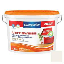 Swingcolor Wandfarbe Arktisweiss Schneeweiss 10 L Matt Konservierungsmittelfrei Bauhaus