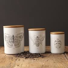 Over 20 years of experience to give you great deals on quality home products and more. Insect Stoneware Canister Set Antique Farmhouse