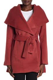Trina Turk Sheared Wool Blend Shawl Collar Coat Hautelook