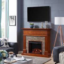 829 electric faux stone fireplace products are offered for sale by suppliers on alibaba.com, of which fireplaces accounts for 2%. Hennintol Faux Stone Electric Fireplace Glazed Pine And Multicolored River Stone On Sale Overstock 23437802
