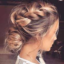 Incredible Mi Piace Su Instagram This Boho Braided Updo Is Perfect For A Spring Or Summer Wedding Comment In 2020 Hair Styles Medium Hair Styles Long Hair Styles