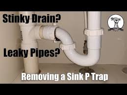 Here's an excellent example of how to clean a sink plumbing trap. Easy Fix A Leaky Sink P Trap Or Clean A Stinky Drain Youtube