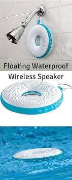 Brookstone Floating Wireless Speaker Perfect For Showers Bath Pool Or Hot Tub Waterproofspeaker Brookstone Diy Speakers Shower Speaker Waterproof Speaker
