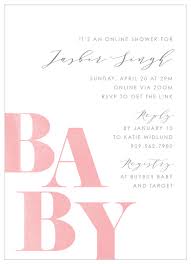 Baby shower invite wording ideas for all situations. Long Distance Baby Shower Invitations Match Your Color Style Free