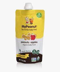 My Peanut Nutty Baby Food Package Peanut Butter Baby Pouches Hd Png Download Kindpng