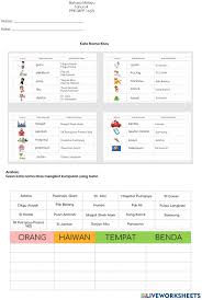 Kata nama khas ialah kata yang secara khusus menyatakan nama orang, benda, haiwan, tempat dan sebagainya. Kata Nama Khas Online Worksheet For Ppki