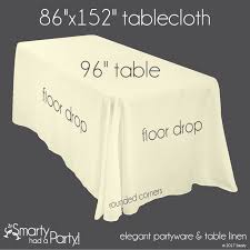 Tablecloth Size Guide Banquet Tables Tablecloth Sizes