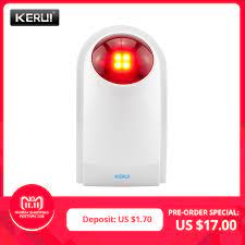 Motion detectors all departments audible books & originals alexa skills amazon devices amazon pharmacy amazon warehouse appliances apps & games arts, crafts & sewing automotive parts & accessories baby. O Kerui J008 110db Indoor Outdoor Waterproof Wireless Flashing Siren Strobe Light Siren For Kerui Home Alarm Security System In Alarm Siren From Security Protection Switch For Access