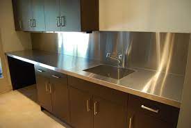 Simply follow the directions on the bottle for instructions. Stainless Steel Countertops