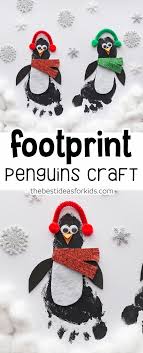 Penguin Footprint The Best Ideas For Kids Penguin Crafts Preschool Penguin Craft Winter Crafts