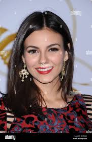 Victoria Justice attends an event with LoveGold, who celebrates vintage  jeweler Fred Leighton with a cocktail party held at the Selma House at the  Chateau Marmot in Los Angeles Stock Photo -