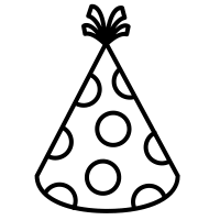 The more the tiers of the cake, the higher the excitement. Birthday Hat Icons Download Free Vector Icons Noun Project