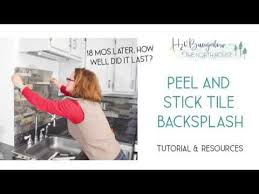 It S Been 1 5 Years Since I Installed My Backsplash Do I Still Love It Did It Last How To Instal Peel And Stick Tile Stick On Tiles Kitchen Tiles Backsplash