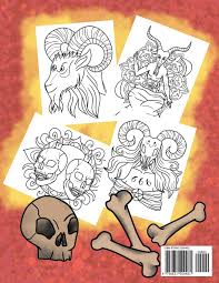 These free adult coloring pages are a lot of fun to color. Amazon Com Satanism Coloring Book Lucifer Demons Krampus Hail Satan Baphomet Coloring Book 30 Coloring Pages 9798652500481 Halster Grey Books