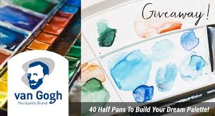 Van Gogh Watercolor Dream Palette Giveaway Van Gogh Watercolor Watercolor Van Gogh