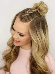 Then,pull some hair from the front of the head back into a ponytail with a little. Hairstyles With Braid In Front Novocom Top