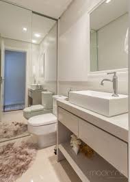 Banheiro Social Com Jeitinho De Lavabo Banheiros Modernos Banheiros Pequenos Modernos Inspiracao Para Banheiro