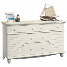 Shop sauder | lowe's canada please note that due to a high volume of orders, there will be delays in processing orders. Sauder Harbor View Dresser Antique White 158016 Sauder Furniture