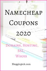 Namecheap Promo Code 2020 50 Off Coupons On Domain Hosting In 2020 Hosting Blogging Basics Coupons