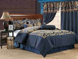 Navy Blue Comforter Sets Queen 7pcs Queen Royal Floral Bedding Comforter Set Navy Ebay Comforter Sets Bed Comforters Bedding And Curtain Sets