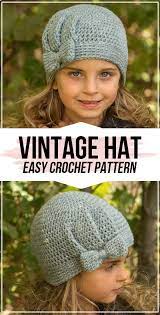 Crochet The Vienna Vintage Hat Pattern Crochet Hats Easy Crochet Hat Crochet Hats Free Pattern