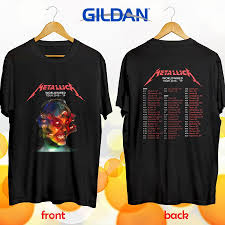 metallica worldwired tour dates 2018 2019 black tee shirt s 2xl black tee shirts black tee metallica t shirt