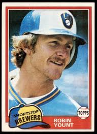 Amazon.com: 1981 Topps # 515 Robin Yount Milwaukee Brewers (Baseball Card)  NM Brewers : Collectibles & Fine Art