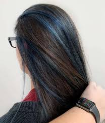 Highlights are a great way to add dimension to your hair without a lot of damage. 10 Blue Highlights On Brown Hair You Ll See Trending In 2020