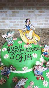 Ecco La Vostra Torta Di Biancaneve E I 7 Nani Con Le Nostre Sagome In Legno E Sempre Un Vero Piacere Ricevere Queste Foto Compleanno Decorazioni Legno