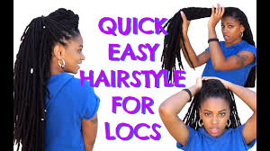 As your natural hair grows out you'll be left with a fuzzier texture, but this can make your locs look more natural and lived in, which is what lots of faux loc wearers are going for. Quick Easy Hairstyle For Locs Youtube