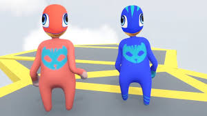 Pijamaskeliler Kedi Cocuk Ve Baykus Kiz Eglence Parkuru Pj Masks Oyunlar Youtube