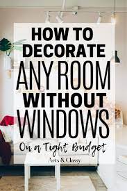 Room Ideas How To Decorate A Room Without Windows Apartment Decorating Rental Living Room Without Windows Apartment Decorating On A Budget