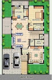 It is 60 x 60 ft plot , where house is built from west to east upto 40 ft. Popular House Plans Popular Floor Plans 30x60 House Plan India