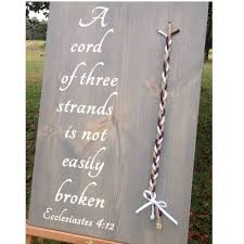It looks like a cord of three strands is not quickly broken. now, what if you had even more strands… (pull out the nine strands of yarn.) A Cord Of Three Strands Marriage Ministry Home Facebook