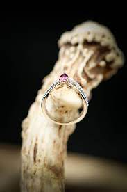 Women S Engagement Ring With Pink Tourmaline And Diamonds Available In 14k White Yellow Rose Gold Custom Wedding Rings Etsy Wedding Rings Womens Engagement Rings