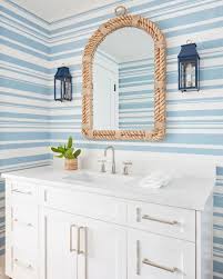 Rock tiles in the shades and patterns you like cover the floor and walls or only one statement wall. 33 Modern Coastal Bathrooms With Classic Style