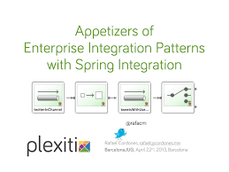 Apache camel ● java framework for integration and mediation ● rules in multiple dsls: Appetizers Of Enterprise Integration Patterns With Spring Integration Speaker Deck