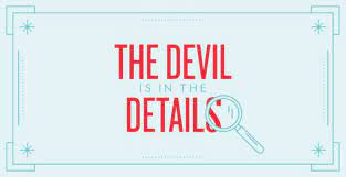 Mar 12, 2013 · the devil's in the details: The Devil Is In The Details Rhyme And Reason Design
