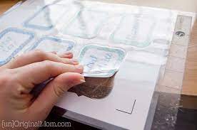 Laminated Labels With Your Silhouette Unoriginal Mom