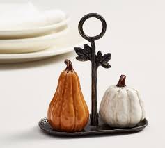 Here's an example of combining analogous muted colors: White And Orange Ceramic Pumpkin Salt And Pepper Shakers Kitchen Dining Tabletop Accessories Elawfirm Ir