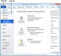 Maybe you would like to learn more about one of these? Save Document In Word 2010 Tutorialspoint