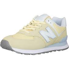 New balance damen wl574v1 sneakers, mehrfarbig (grey/green), 40.5 eu. New Balance Damen Sneaker 574 Wildleder Mesh Gelb Hier Bestellen