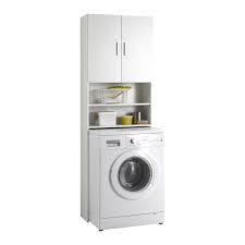 13casa 913 001 Mobile Per Lavatrice 64x26x190 H Cm Colore Bianco Malenkaya Vannaya Komnata Shkaf Vannaya Komnata