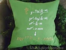 Download Merry Christmas Pillow For The Math Nerd Whatcha Workin On PSD Mockup Templates