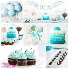 Wild safari blue baby shower decoration theme. 22 Baby Shower Boy Themes Thrifty Little Mom