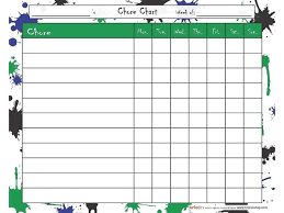 Chore Chart Paintball For Children Toddlers Teens Kids Boys Girls 50 Pages Notepad Tear Off Sheets