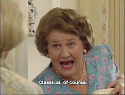 Violet's Classical bidet **💜 *It's my sister Violet. She's the one with  the Mercedes, sauna and a musical bidet... Classical, of course.* From **A  Riverside Picnic.** #Collection