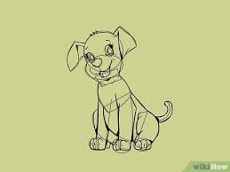 رسم كلب Wikihow