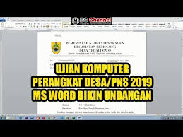 Kepala desa dan sekretaris desa 32. Contoh Soal Ujian Praktek Komputer Perangkat Desa Contoh Soal Terbaru